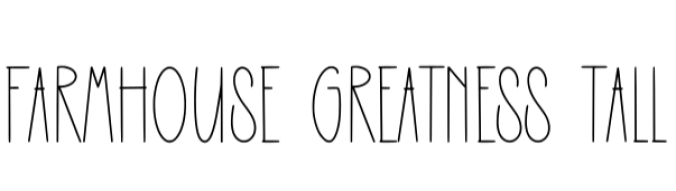 Farmhouse Greatness Font Preview