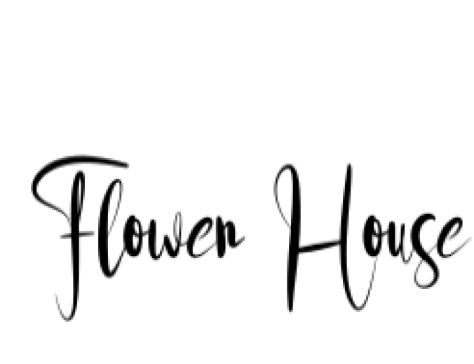 Flower House Font Preview