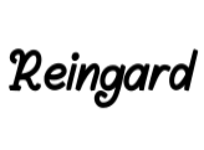 Reingard Font Preview