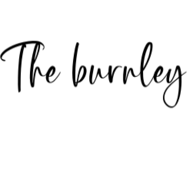 The Burnley Font Preview