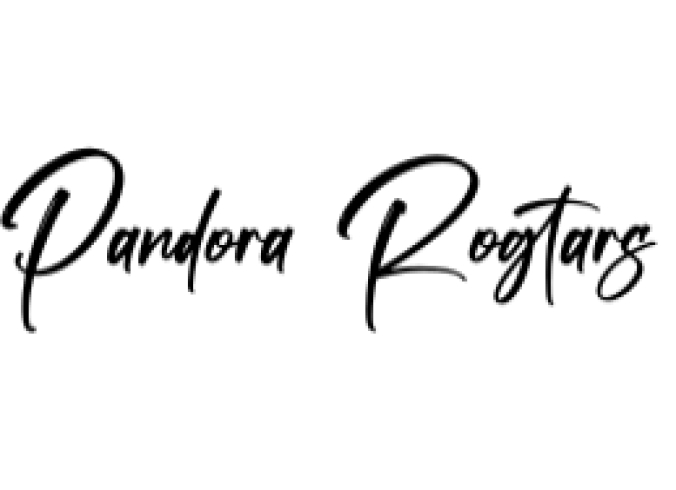 Pandora Rogtars Font Preview