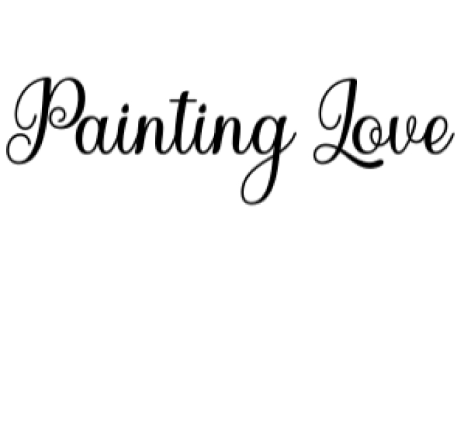 Painting Love Font Preview