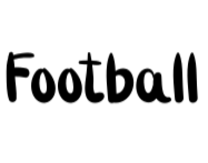 Football Font Preview