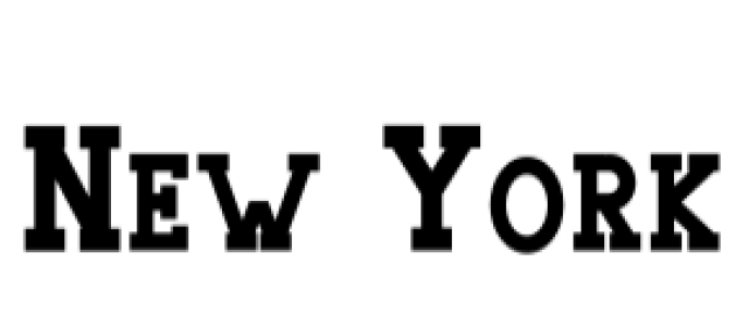 New York Font Preview