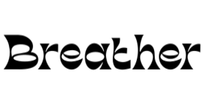 Breather Font Preview