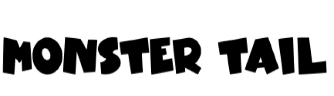 Monster Tail Font Preview