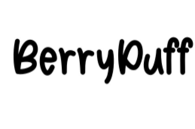 Berry Puff Font Preview