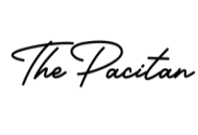 The Pacitan Font Preview