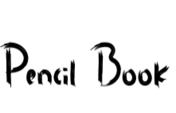 Pencil Book Font Preview