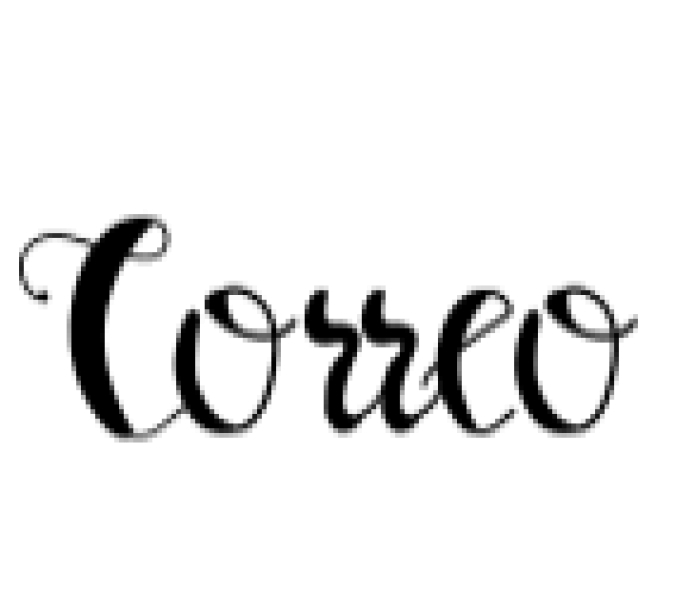 Correo Font Preview