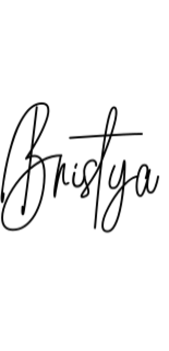 Bristya Signature Font Preview