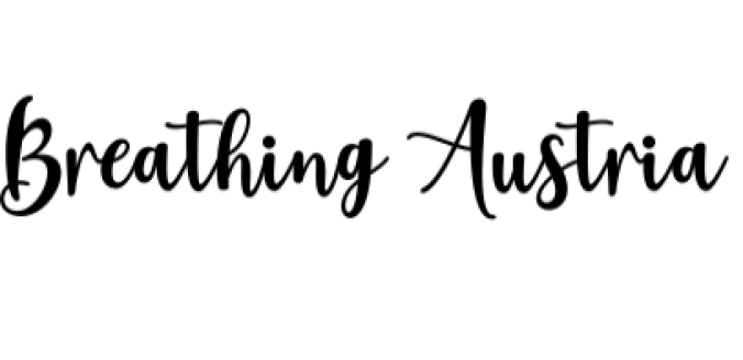 Breathing Austria Duo Font Preview