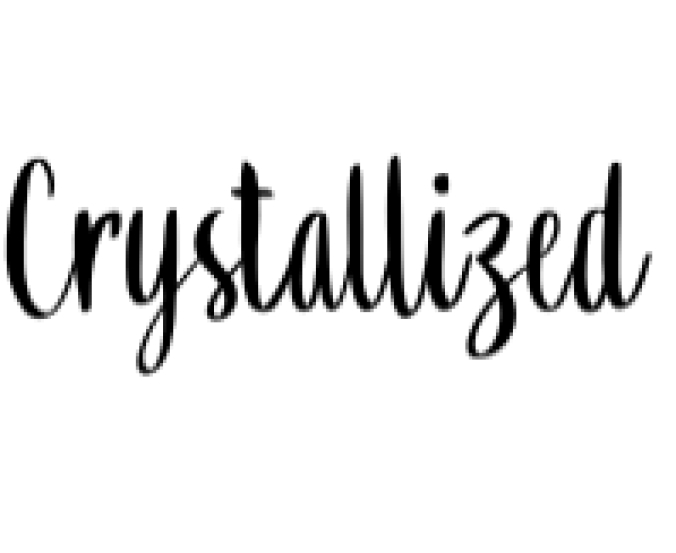 Crystallized Script Font Preview