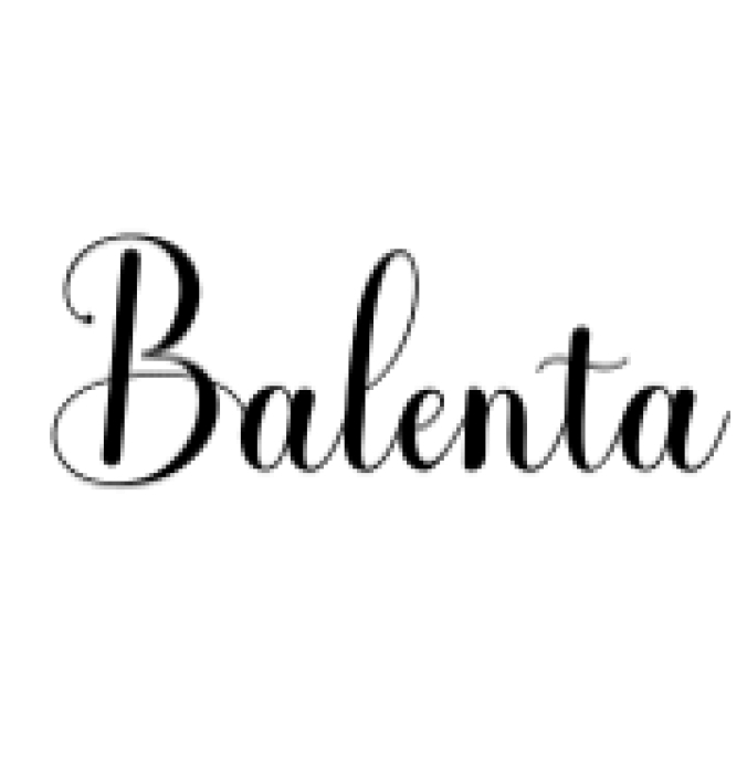 Balenta Script Font Preview