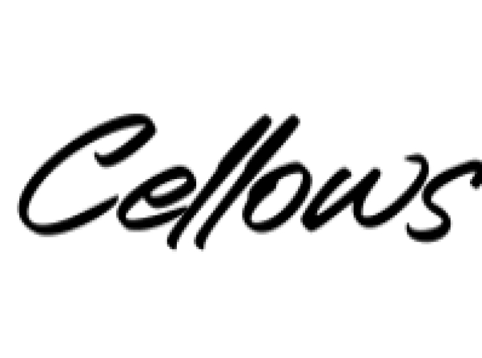 Cellows Font Preview
