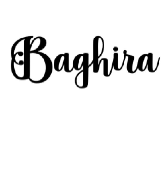 Baghira Font Preview