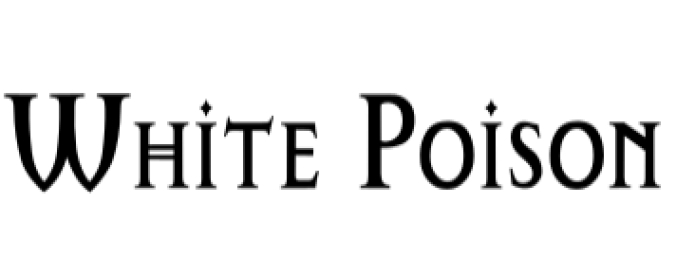 White Poison Font Preview