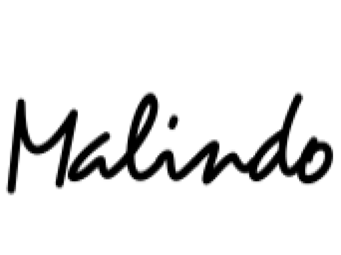 Malindo Font Preview