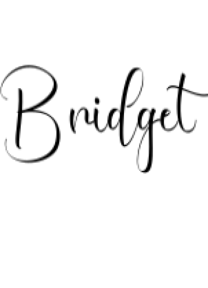 Bridget Font Preview