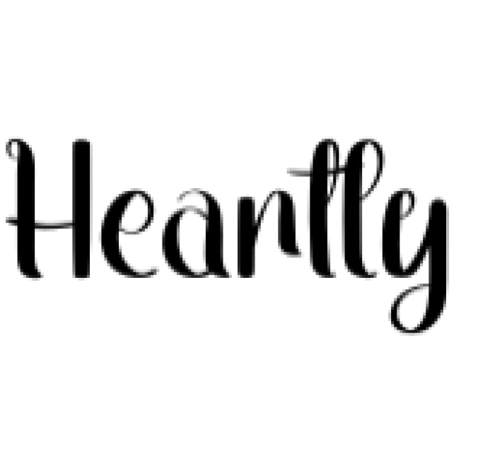 Heartly Font Preview