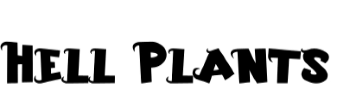 Hell Plants Font Preview