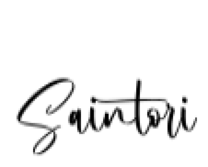 Saintori Font Preview