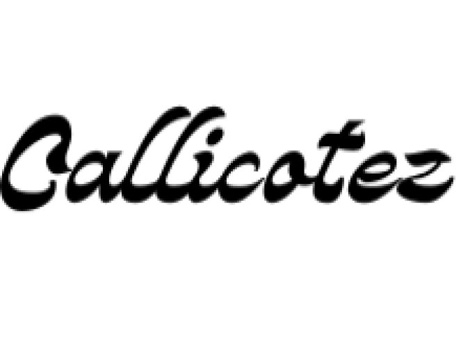 Callicotez Font Preview