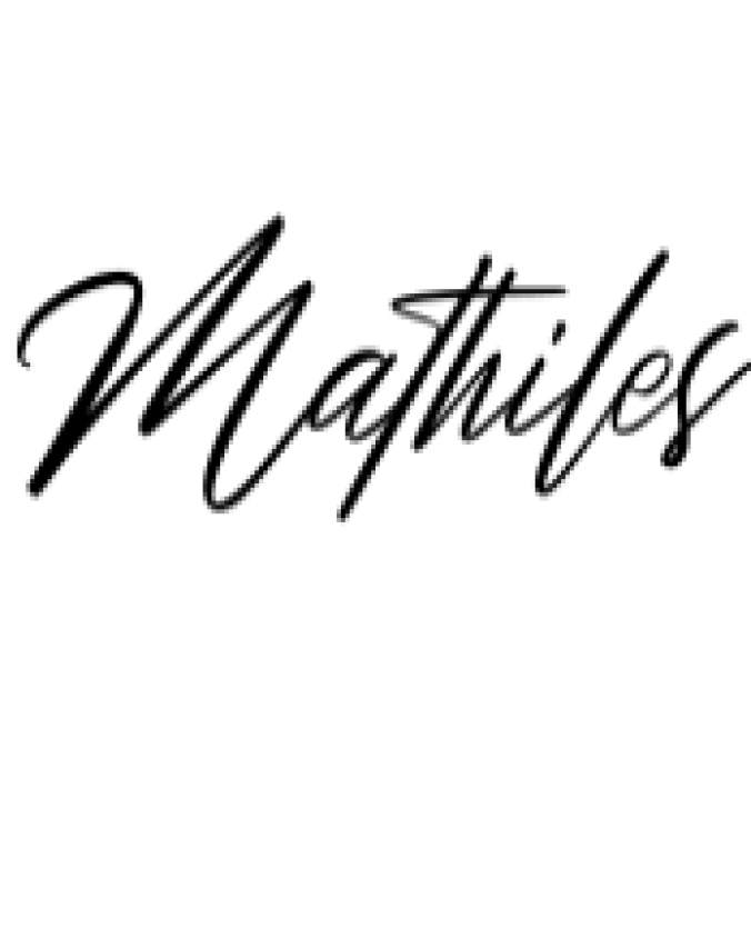 Mathiles Font Preview