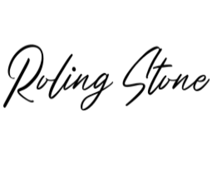 Roling Stone Font Preview