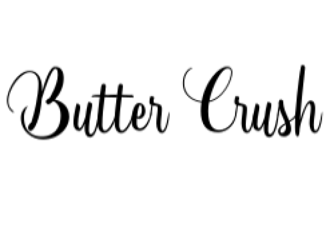Butter Crush Font Preview