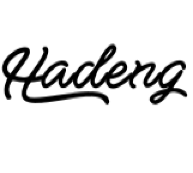 Hadeng Font Preview