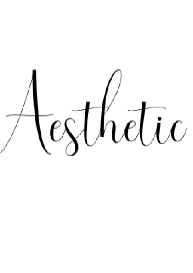 Aesthetic Font Preview