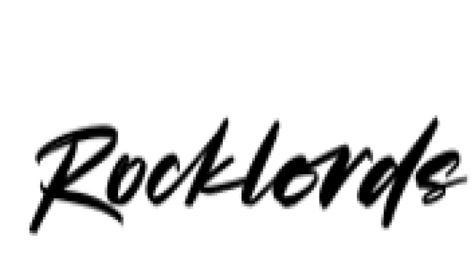 Rocklords Font Preview