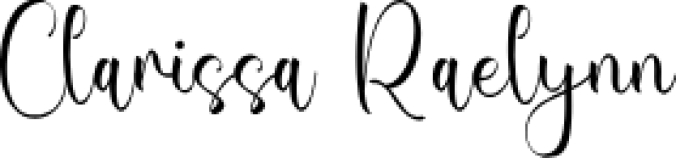 Clarissa Raely Font Preview