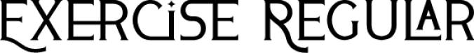 Exercise Font Preview