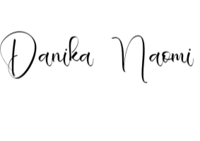 Danika Naomi Font Preview