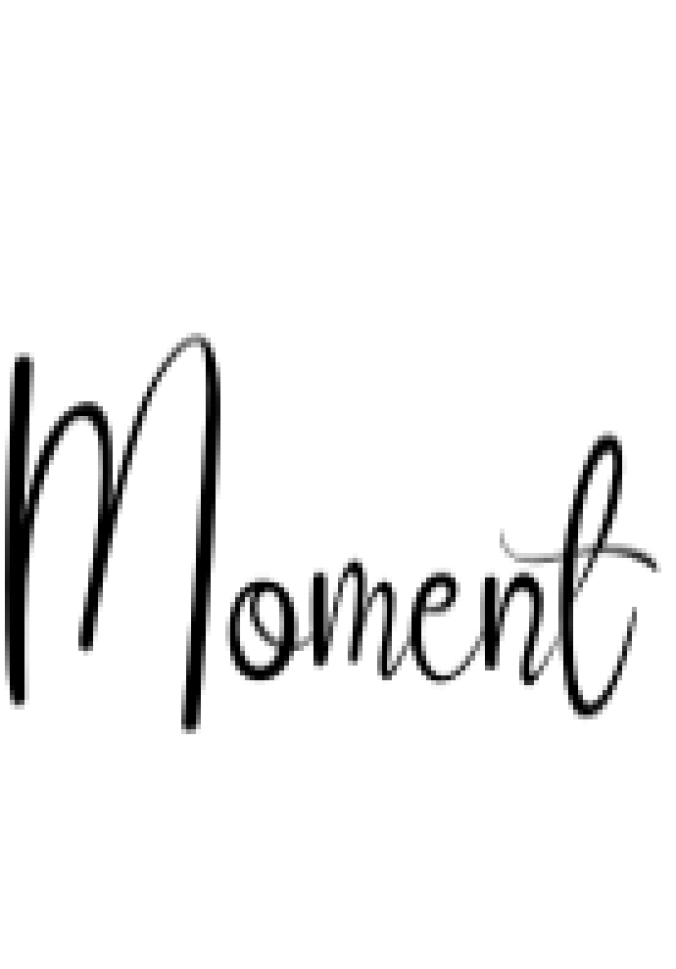 Moment Font Preview