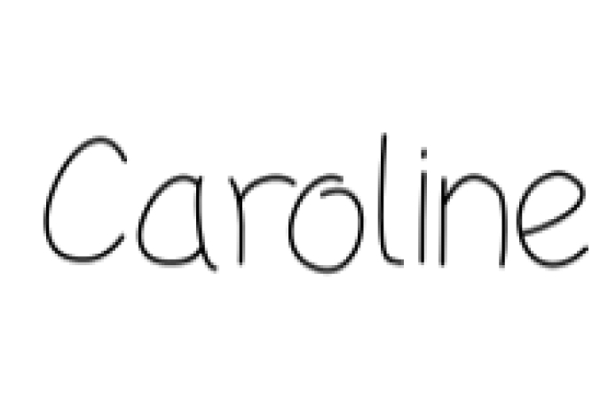 Caroline Font Preview