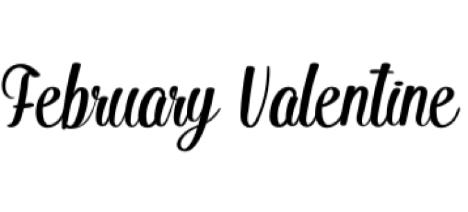 February Valentine Font Preview