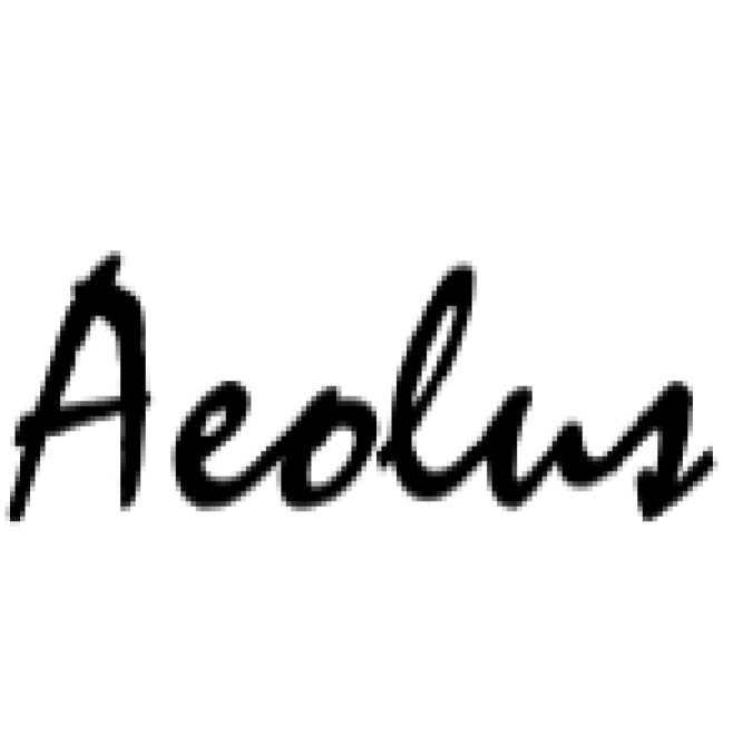 Aeolus Font Preview