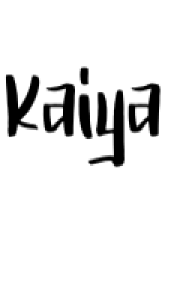 Kaiya Font Preview