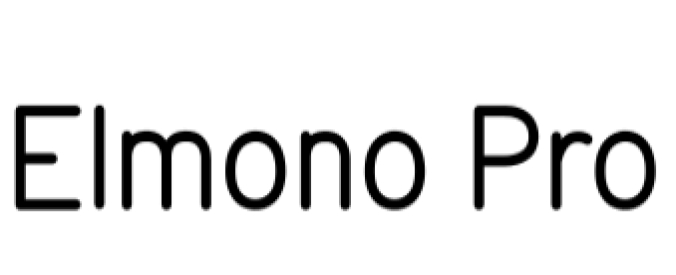 Elmono Pro Font Preview