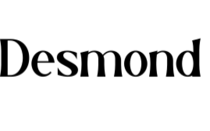 Desmond Font Preview