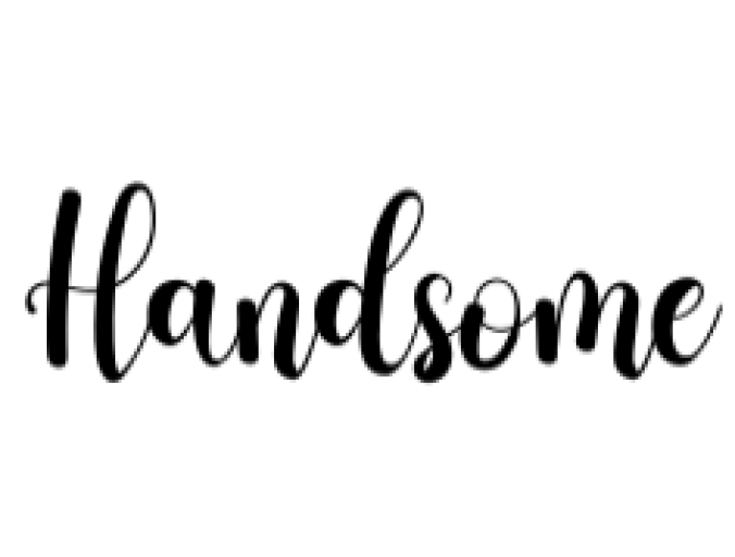 Handsome Font Preview