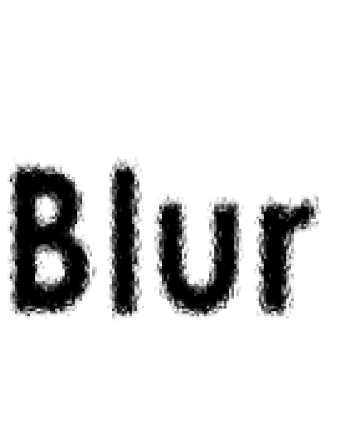 Blur Font Preview