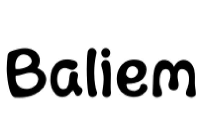Baliem Font Preview