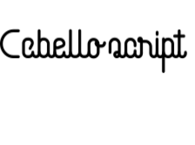 Cabello Script Font Preview