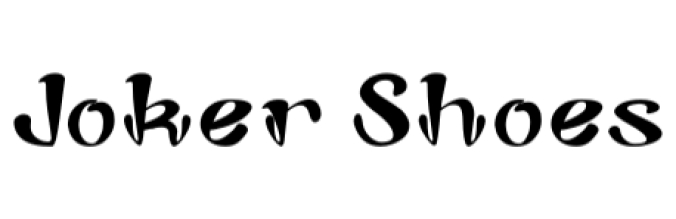 Joker Shoes Font Preview