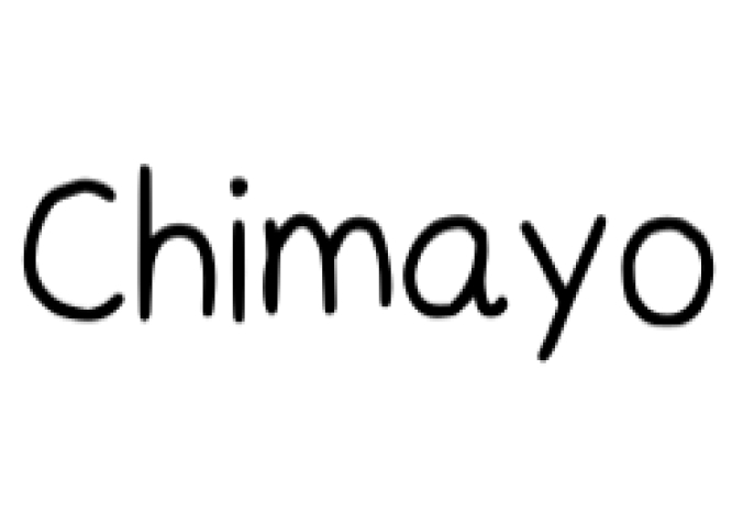 Chimayo Font Preview