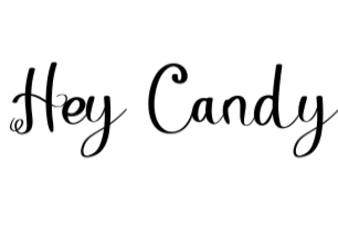 Hey Candy Font Preview